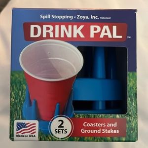 ❌SOLD❌ NWT/NIB DRINK PAL SET OF 2 w/STAKES